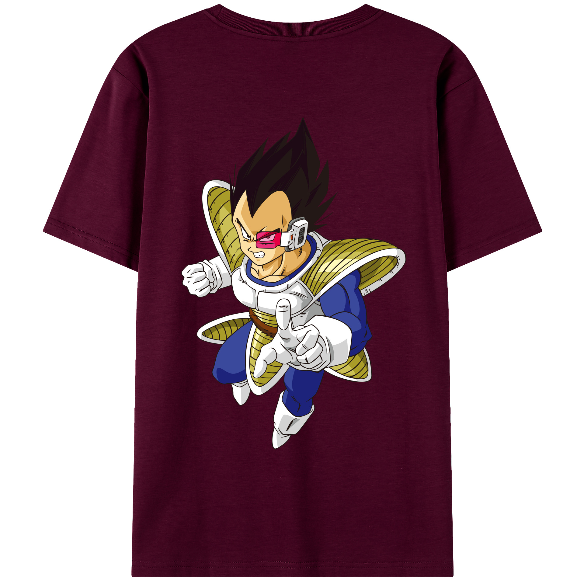 （画像用） ドラゴンボール ベジータ四世（Bejīta Yonsei）DRAGON BALL Vegeta IV レディース半袖Tシャツ(バックプリント)